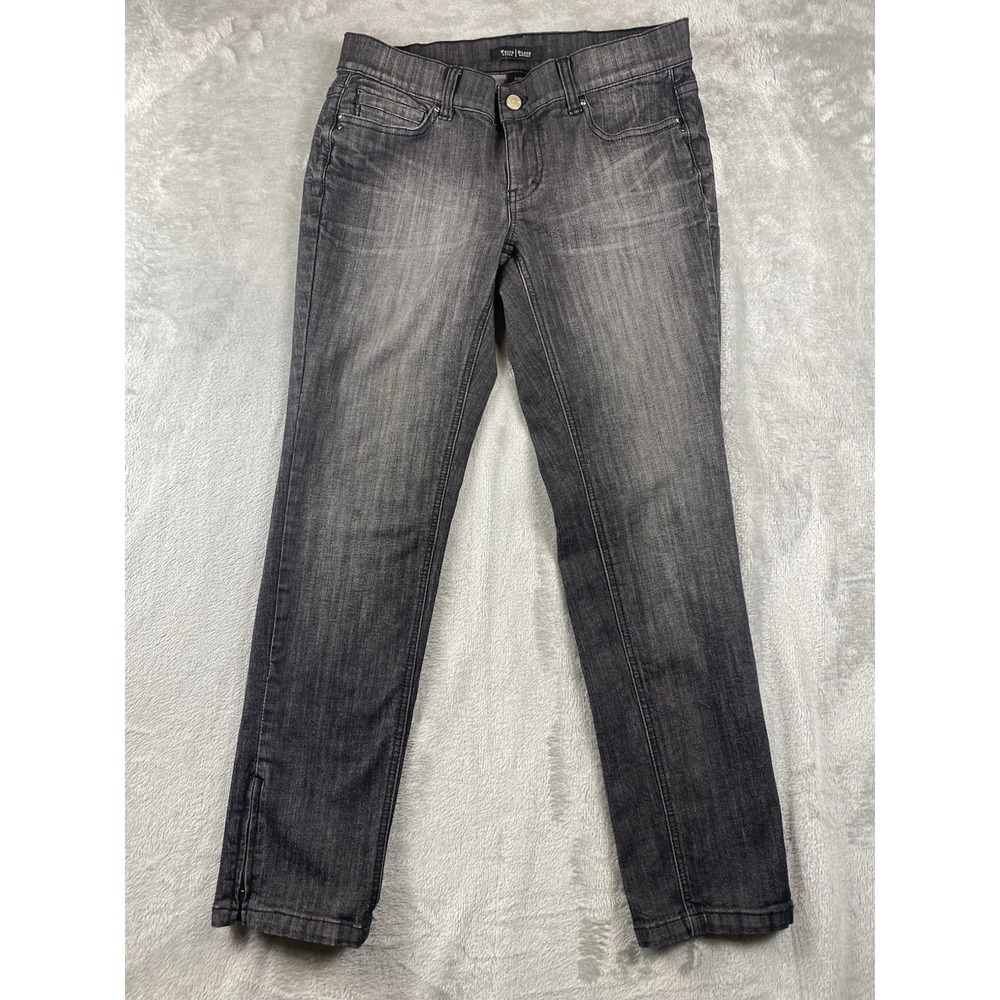 White House Black Market‎ Jeans Women's Noir 6 Slim Ankle Black Wash Gray